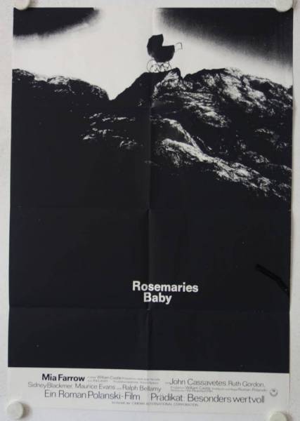 Rosemaries Baby originales deutsches Filmplakat (R70s)